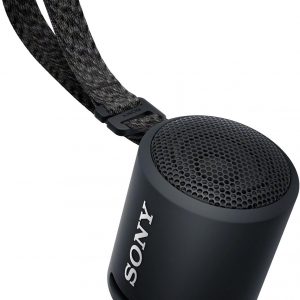 Sony Altavoz Bluetooth. Altavoces Bluetooth para el hogar. Batería de 16 horas - Altavoces Bluetooth portátiles resistentes al agua. Altavoz Sony con graves adicionales, color negro.