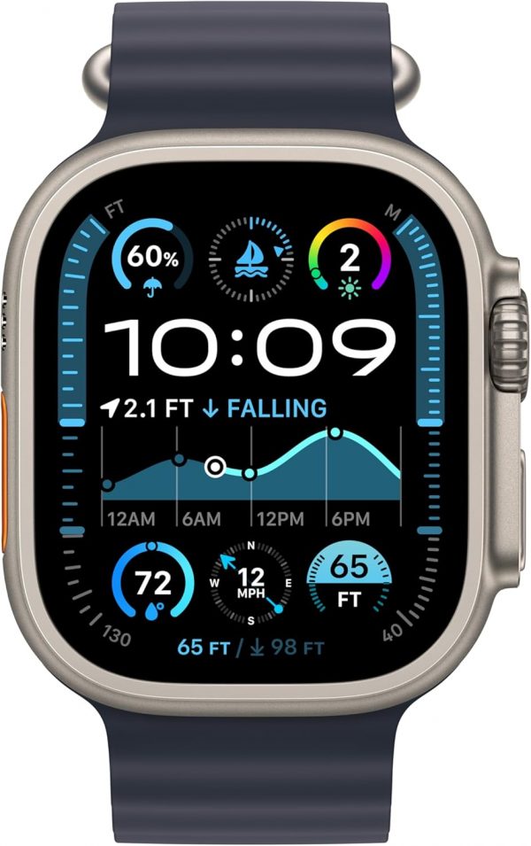 Apple Watch Ultra 2 (49 mm, GPS + Cellular) con caja de titanio natural